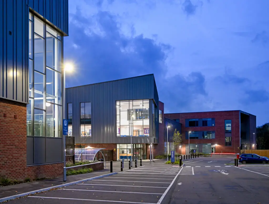 Barton Manor School at Dusk