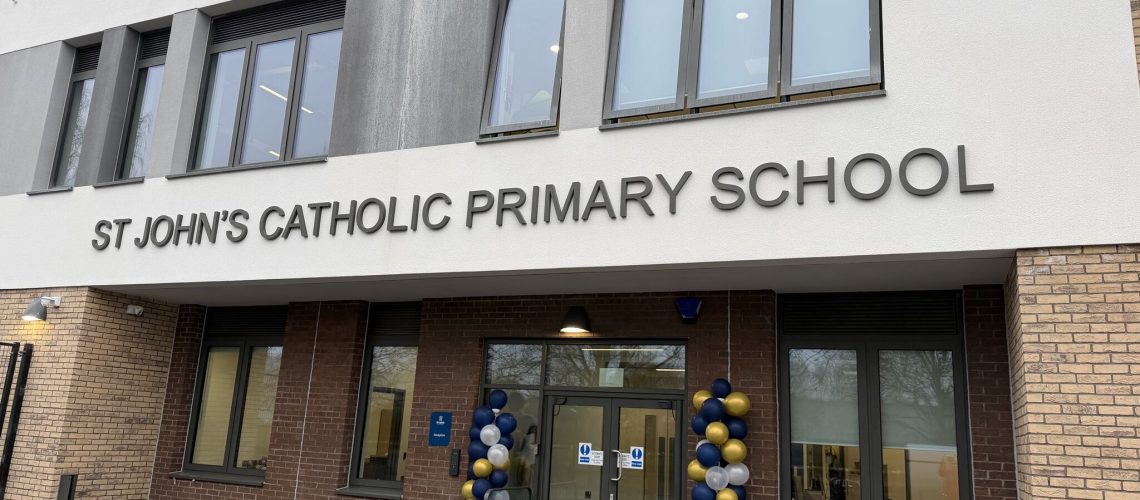 RAAC school rebuild St John’s Catholic Primary School