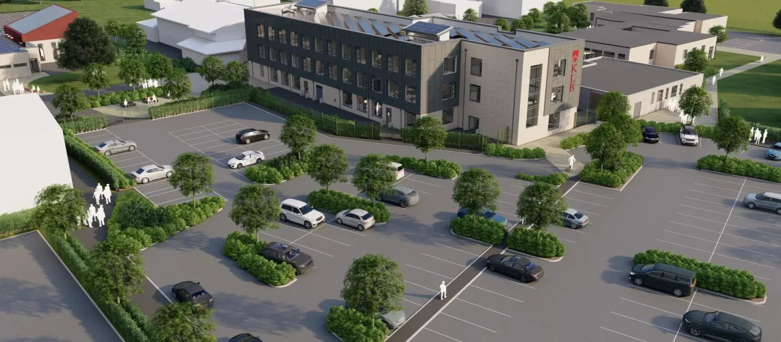 Aerial View of New Build