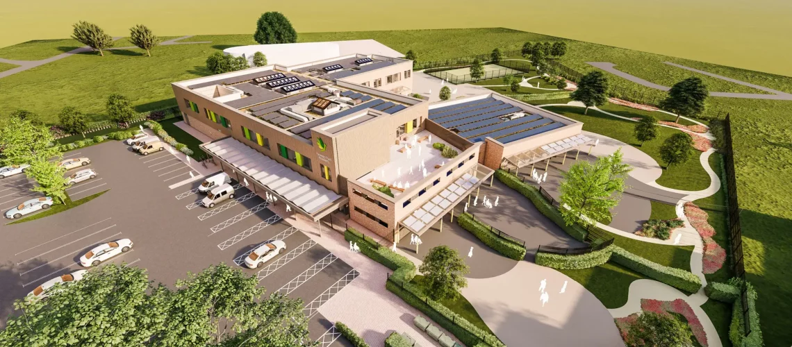 Yeoman Park Academy Aerial