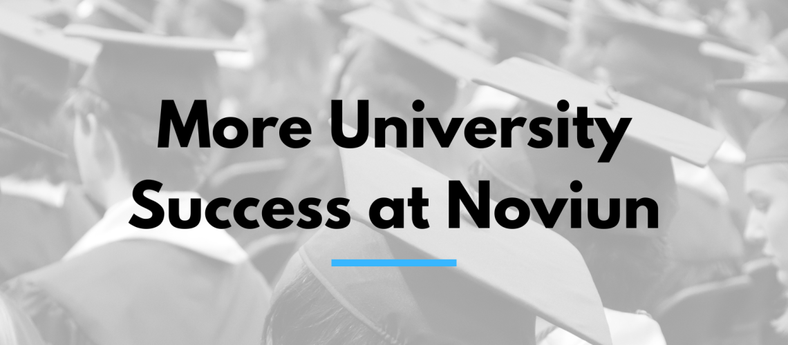 More University Success at Noviun Header